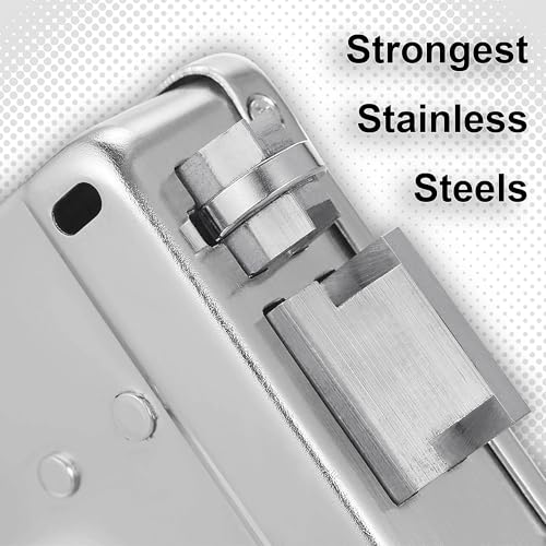 Image of Elove Diplomat Polished Stainless Steel Electronic Door Lock for House & Outdoor Main Gate with 2 Remote | Smart Security Lock | Heavy Duty Automatic Gate Lock