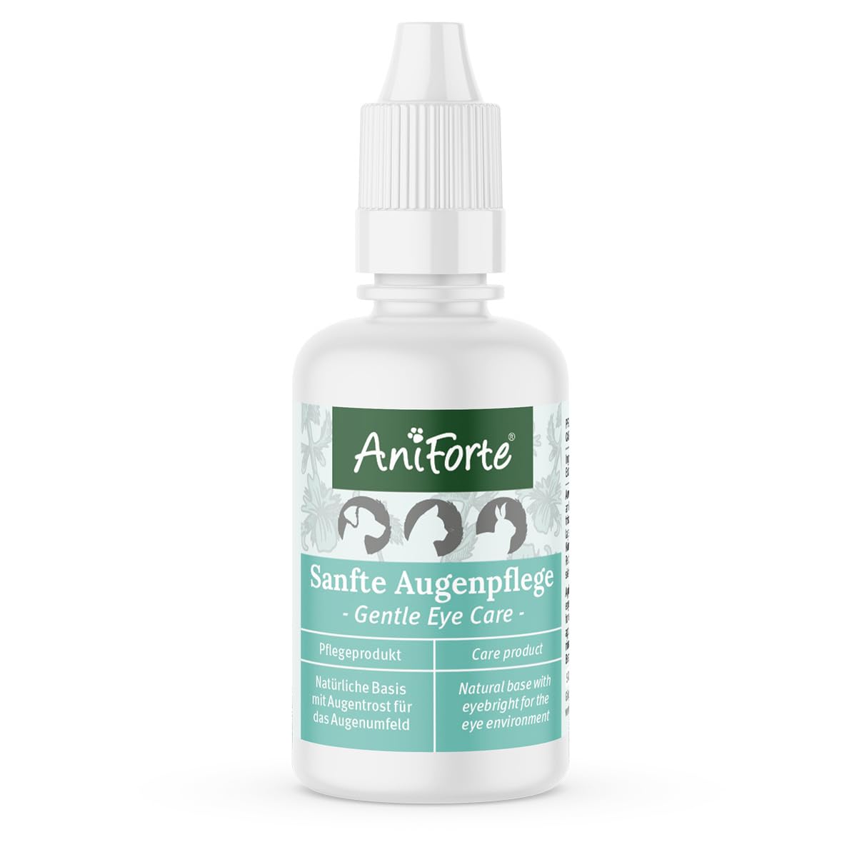 AniForte Eye Care Fluid for Dogs and Cats 30ml - 100% Natural Eye Drops fluid, Eye-Care and Tear Stain Remover