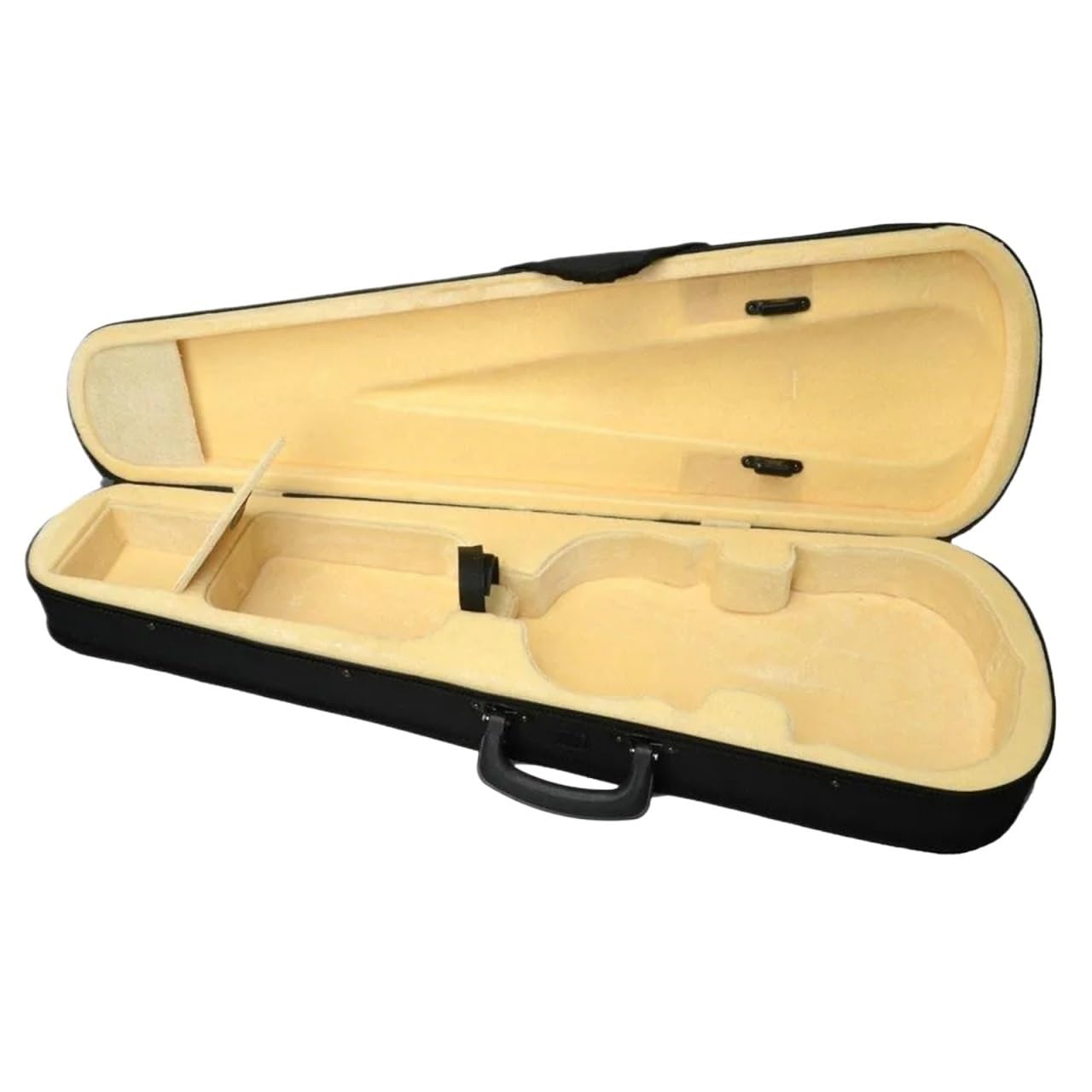 Estuche for violín 1/8, 1/4, 1/2, 3/4, tamaño Profesional, Forma Triangular, Estuche rígido for violín, Piezas Interiores Amarillas for violín para Guardar Violines(Size 3 4)