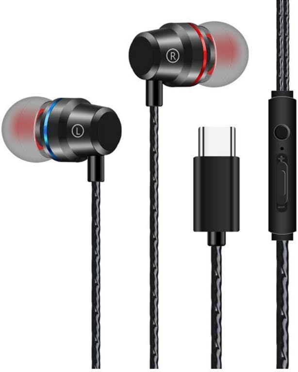 Type-C USB Type C Headphones Control with Microphone Stereo Headset for Le2