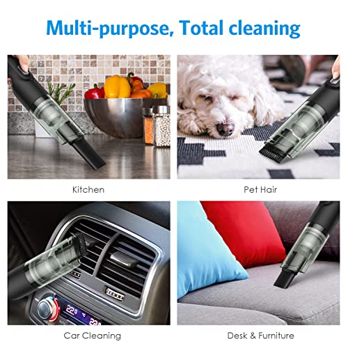 Criacr Auto Staubsauger, 4 in 1 Akku Handstaubsauger, Handsauger Kabellos mit Waschbarer HEPA Filter, 7,4 V, 120W… - Image 7