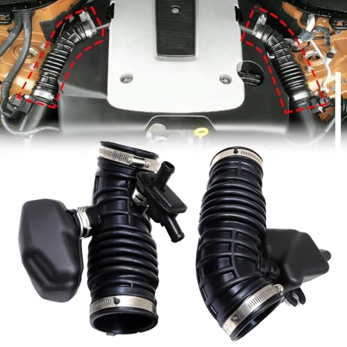 Image of SecosAutoparts 3.5L Engine Air Cleaner Intake Hose, Fit for Infiniti FX35 2009-2012, EX35 2008-2012, G35 2007-2008, Replace# 16576-1CB1A 16576-1CB0A, Front Left & Right Side