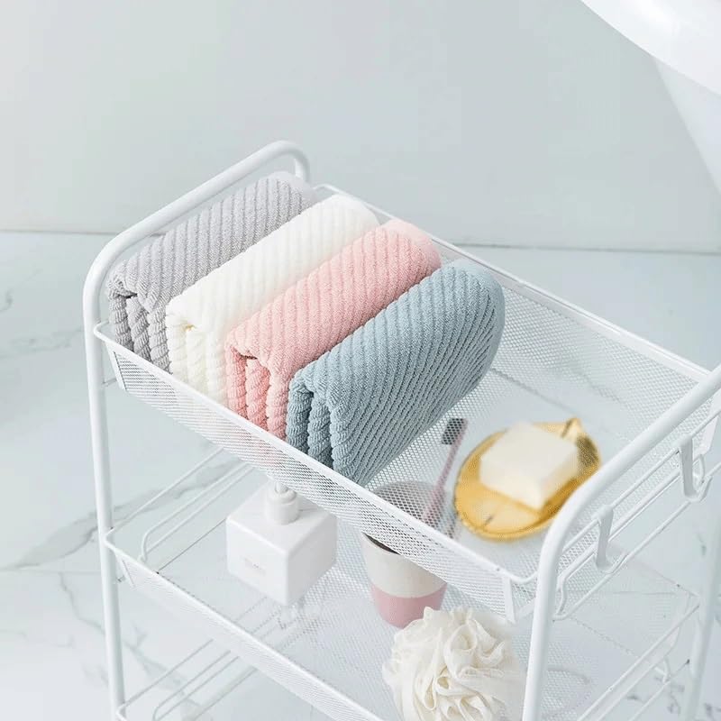 Serviette de bain coton absorbante cheveux longs et mains propre - 4
