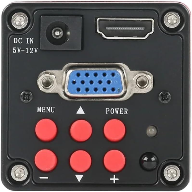 顕微鏡アクセサリーキット 4MP VGA HDMI 工業用ビデオ顕微鏡カメラ 6-60mm ビッグビジュアル固定焦点ズームレンズ P