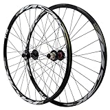 Felge: 26/27,5/29 Zoll MTB-Laufradsatz. Ultraleichte Doppelwandfelge aus Aluminiumlegierung, Mountainbike-Laufrad, Scheibenbremse, Höhe 21 mm, Außenbreite 25 mm, Innenbreite 19 mm, Schrader-Ventil.