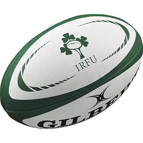 Gilbert Ireland International Replica Rugby Ball, Size 5 Cover