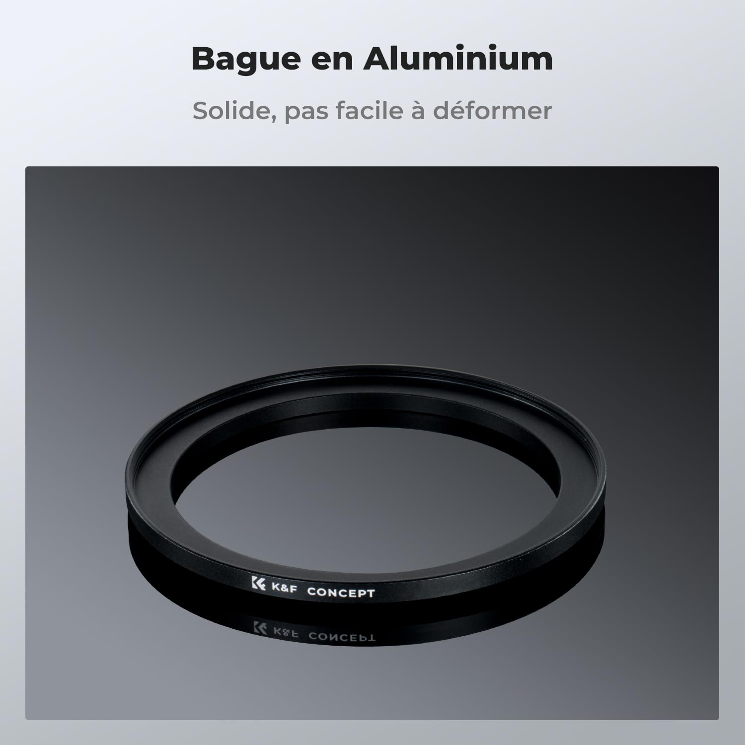 K&F CONCEPT Bagues d'adaptation 55-67mm Step up Ring pour Filtre 67mm vers Objectif 55mm et Chiffon