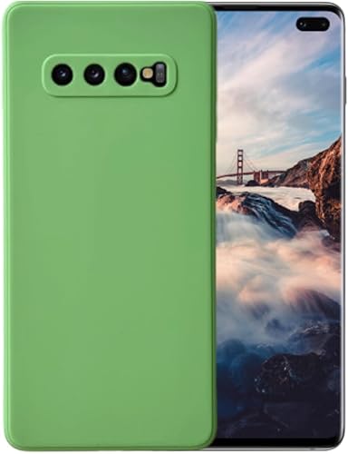 Miniatura 8 de Carcasa trasera básica compatible con Samsung Galaxy S10 Plus de gel de silicona líquida suave (azul cian)