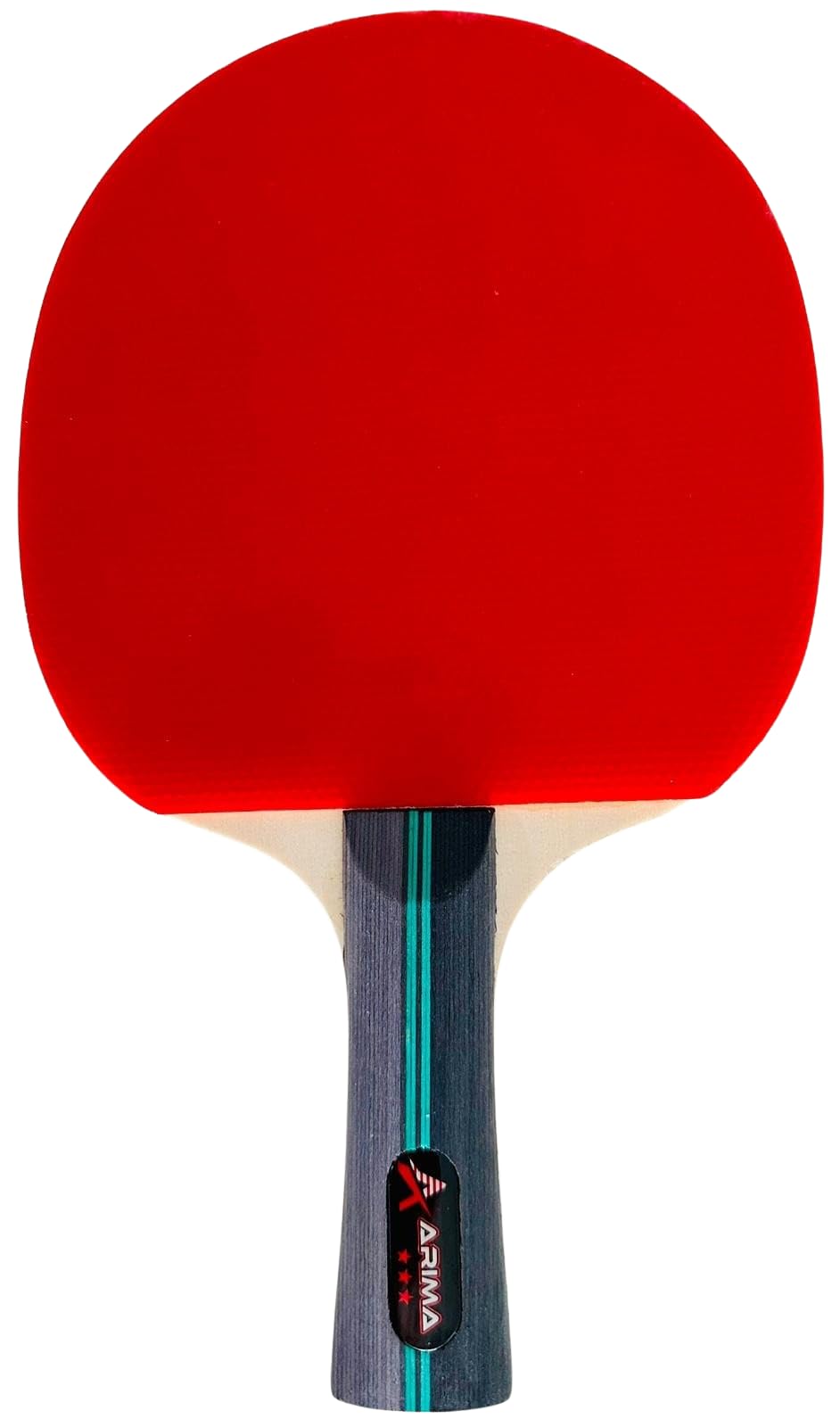 3-Star Table Tennis Racket – Ping Pong Paddle with Rubber on Both Sides for Beginners and Recreational Use – Lightweight Bat for Kids, Adults, and School Play