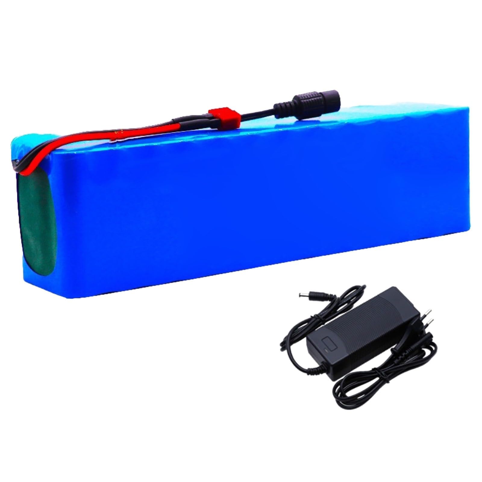 Batería De Litio De 48V Y 30Ah para Bicicletas De Equilibrio, Bicicletas Eléctricas Y Scooters con Cargador, Paquete De Batería De Iones De Litio 13S3P Resistente Al Agua