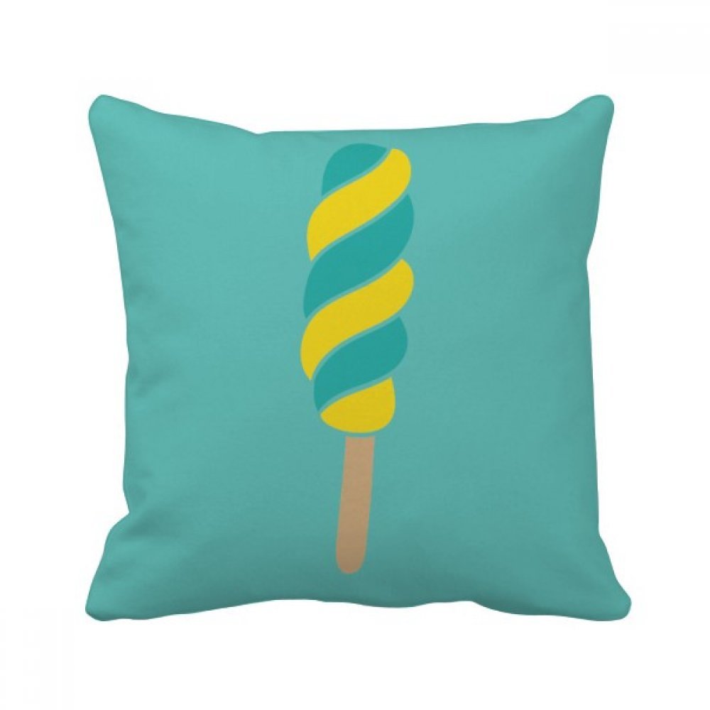 Coussin de décoration spirale vert jaune 40x40cm, idée cadeau maison idéale