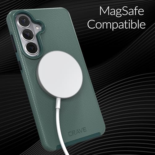 Image of Crave for Samsung Galaxy S26 Plus Case, Compatible with MagSafe Shockproof Protection Dual Layer Case for Samsung Galaxy S26 Plus (6.7 inch) - Forest Green