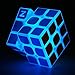 TANCH Glow in the Dark speed Cube 3x3x3 Magic Cube Puzzle Toy Half transparent
