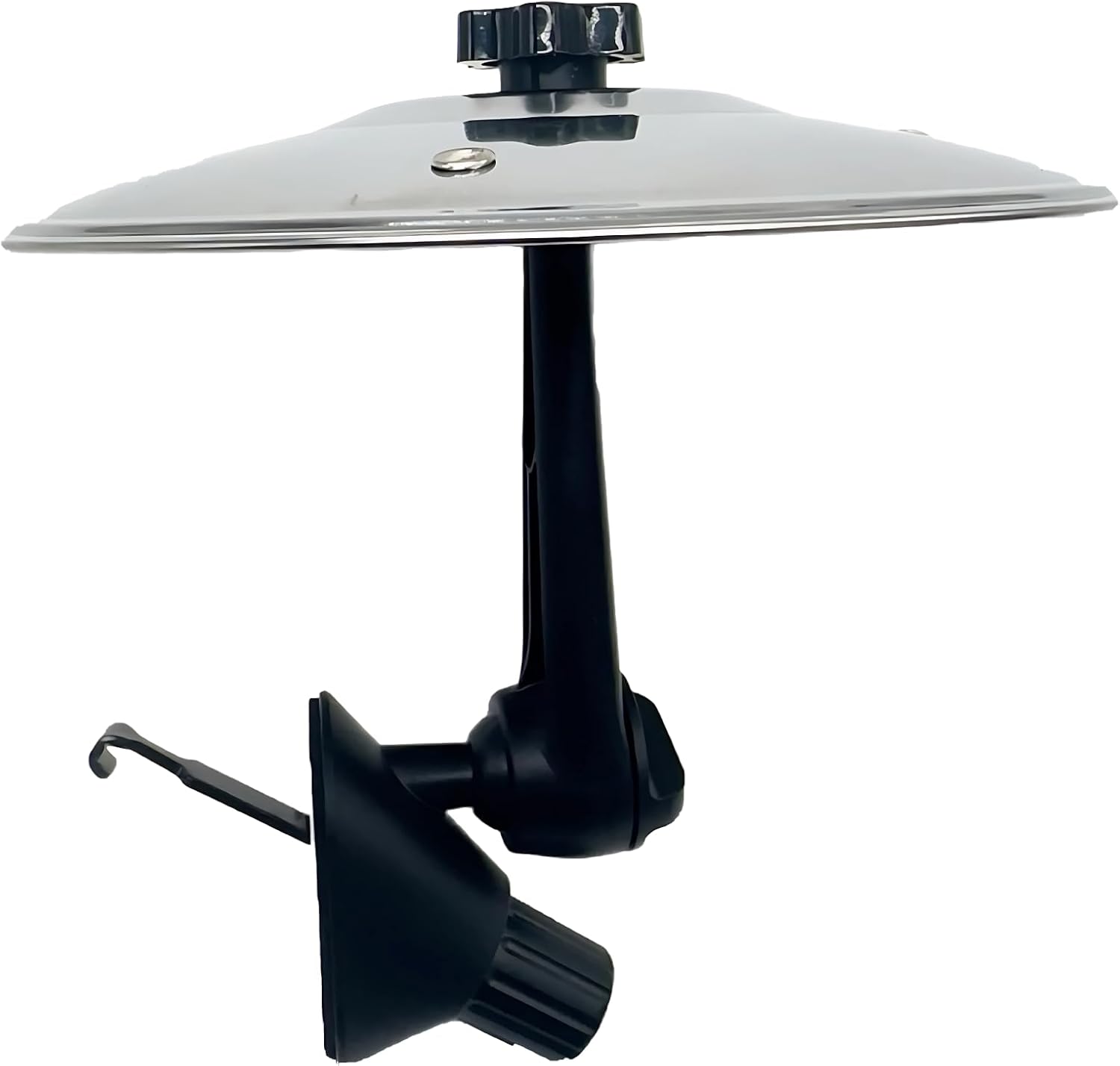 2 Pcs Car Cymbal Air Vent Decor, Silver 5.5 in Cymbal Ornament, 360° Adjustable Car Outlet, Universal Ball Head