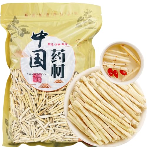 Dried Lalang Grass Rhizome-Pure Natural Chinese Herbal Medicine, 10.58 oz/300g- Bai Mao Gen- tea -Stew soup 白茅根 (Lalang Grass Rhizome)