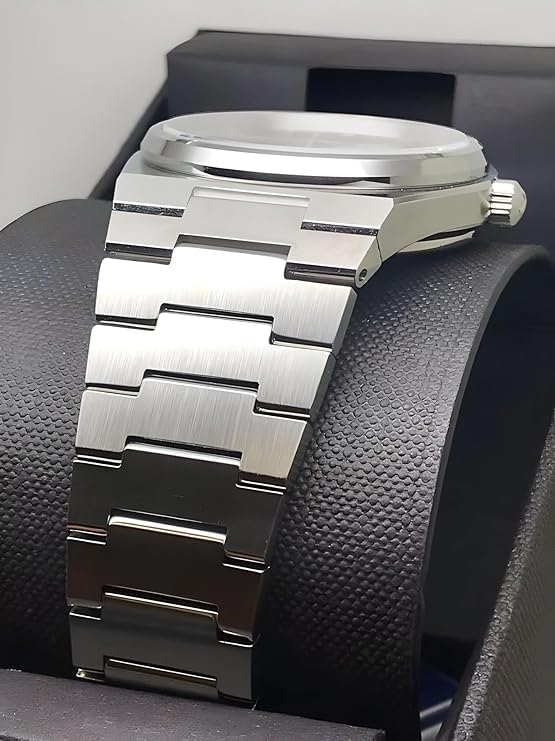Image of Mister Empire Analog Wrist Watch for Men, Stainless Steel, Black /White Dial, DRM PE-11