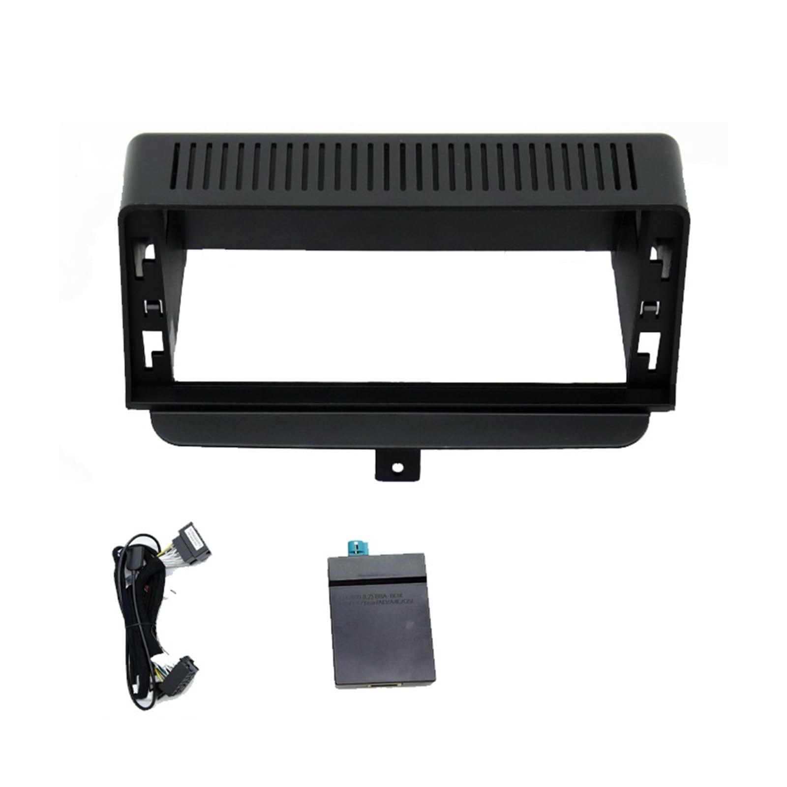 JKELPV Car Radio Frame Kit Fit For AUDI A1 2012-2018 12.3 Inch Car Frame Fascia Adapter Canbus Box Android Radio Dash Fitting Panel Kit Radio adapter(Set)