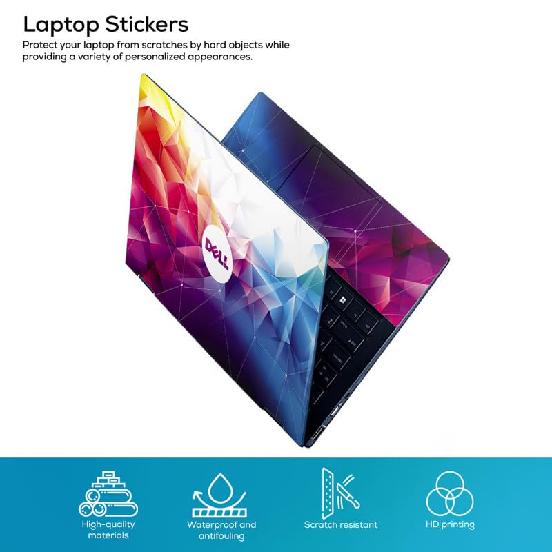 Image of Galaxsia Pattern D8 Vinyl Skin /Sticker /Cover /Decal Compatible for Any Dell Laptop of Size 15.6 Inches Or Notebook