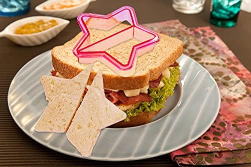 Sandwich Bread Cutters Shapes Set for Kids Vegetables Fruits Cheese Shapes Mould Supplies Crust Lunchbox and Bento Box