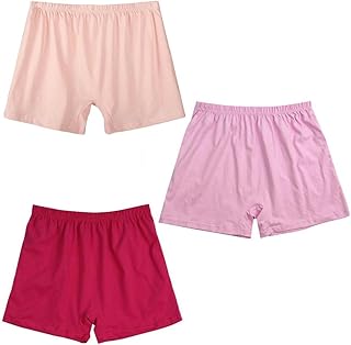 コットン トランクスショーツ ボックスショーツ ショーツ ハイウエスト おやすみパンツ 3枚入り 女性用 トランクス 可愛い 下着 ショーツ 綿 ギフト