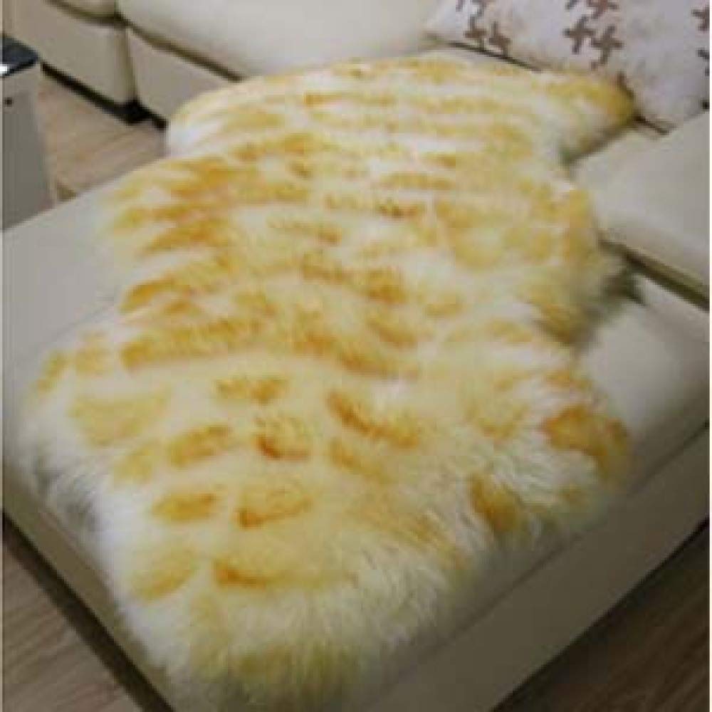Peau de mouton en pure laine pour salon coussin de chaise tigre