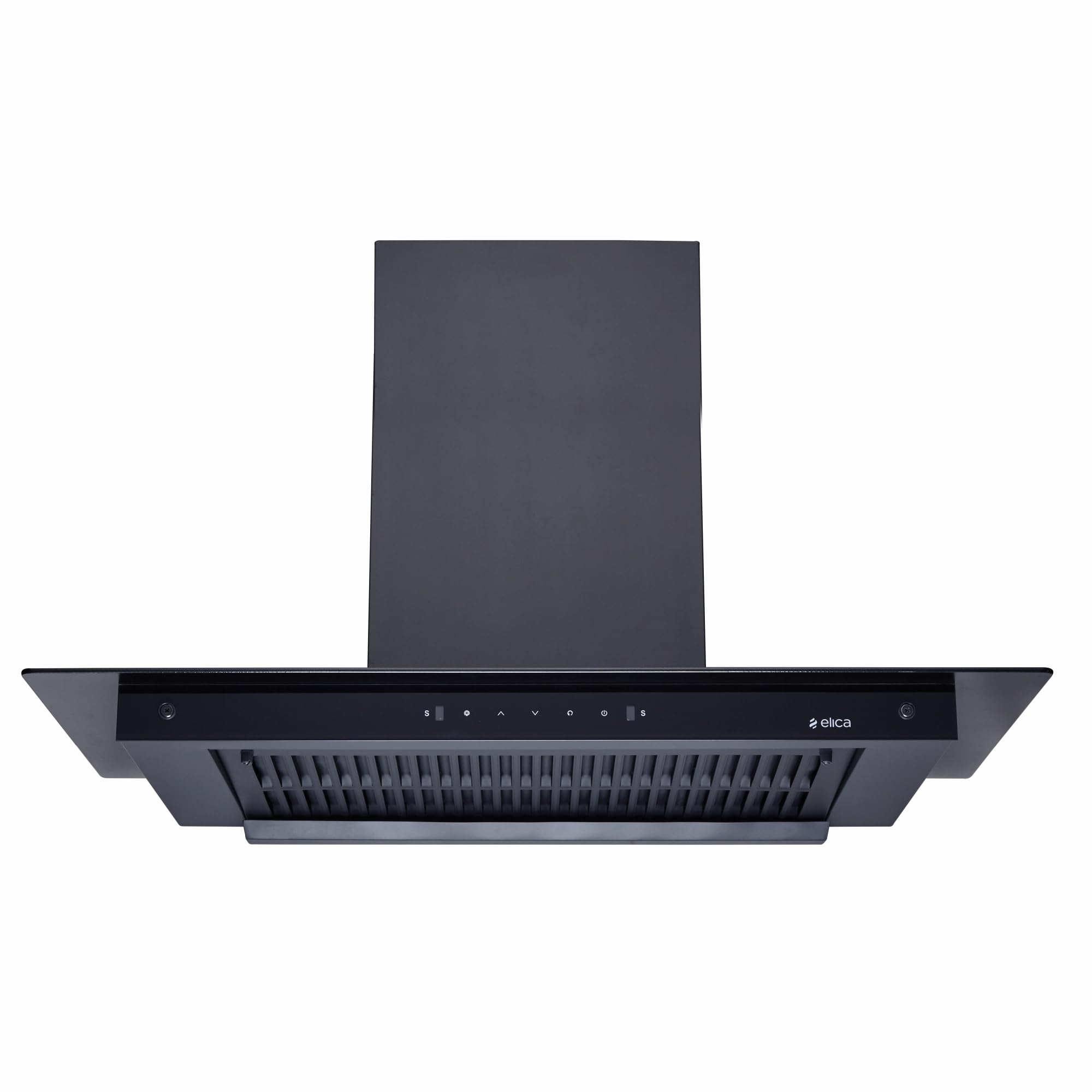 Elica 90cm 1600 m3/hr Filterless Autoclean Kitchen Chimney with FULL GRILL | 15 Years Motor Warranty and 5 Years Comprehensive | FLAT FL 900 MAX HAC LTW MS NERO | Black | Touch + Motion Sensor Control
