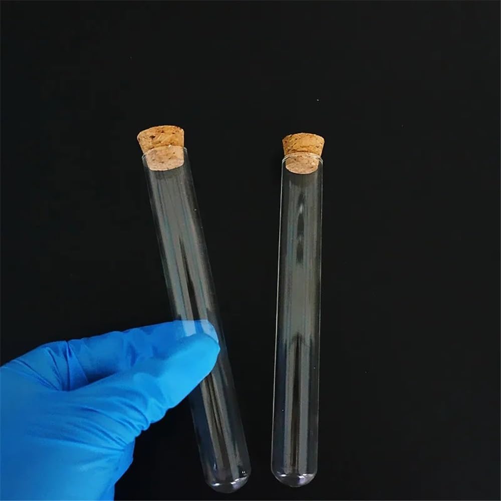Équipements et fournitures de laboratoire Lot de 24 tubes en verre 20 x 150 mm avec bouchon liège for laboratoire