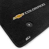 Lloyd Mats Custom-Fit Carpeted Floor Mats Premium Luxury Car Floor Liners for Chevy Colorado 2015-2022 (Charcoal, 2PC - Fronts)