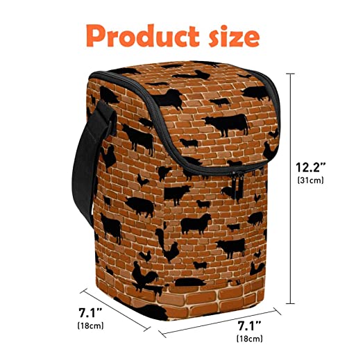 Bolsas portátiles de almuerzo con cremallera para comida 5