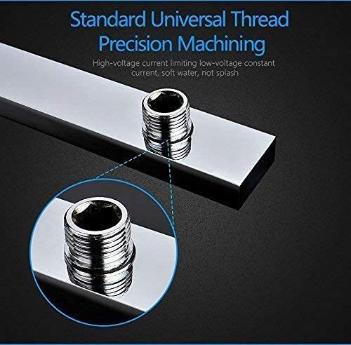 Image of TOSCH Stainless Steel 304 Rectangle Premium Shower Arm for Overhead Showers with FLANGE (15 Inches, Chrome Plated) (Rectangle Shower Arm 15 Inch)