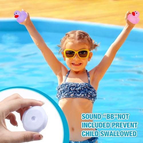 60 Pcs Macaron Color 2 Inch Rubber Ducks in Bulk Miniature Rubber Duckies Pastel Mini Ducks Small Toys Swimming Bath Toy for Birthday Party Favor Shower Decoration