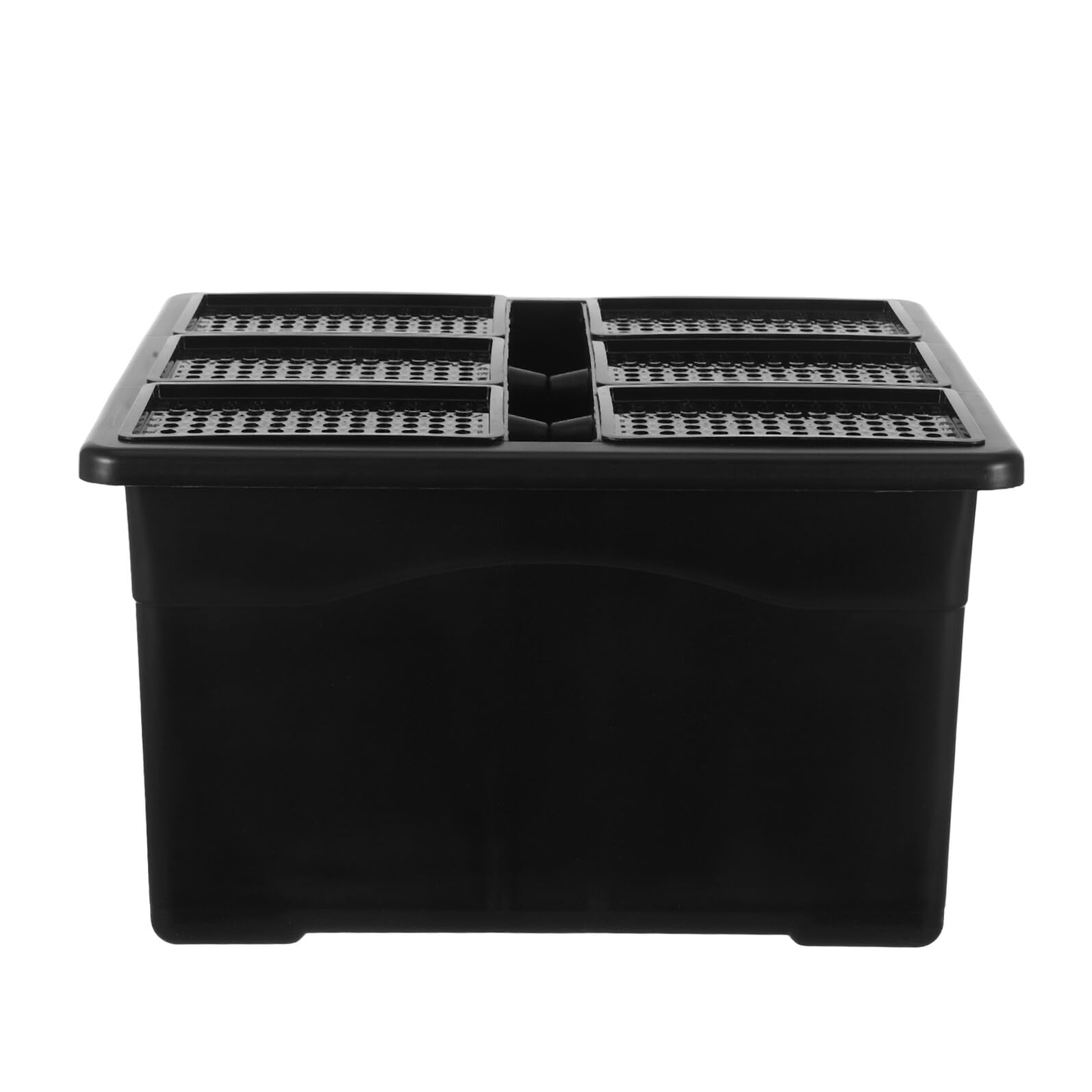 Levemolo 6 Pudełko Hydroponiczne Na Rośliny Pojemnik Na Rośliny Taca Hydroponiczna Pojemnik Hydroponiczny Hydroponiczna Sadzarka Taca Ogrodnicza Black
