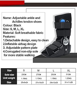 Orthosis Foot Drop Splint,Orthosis Foot Drop,Walker Boot Medical Boot For Plantar Fasciitis Walking Boots Ankle Sprained Injury Cast Boot Orthopedic Walker Boot For Ankle Foot Injuries Ankle