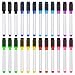 24 Pieces Magnetic Dry Erase Markers Whiteboard Erase Marker with Erasers Cap for School and Office, 8 Assorted colors (Color Set 2)