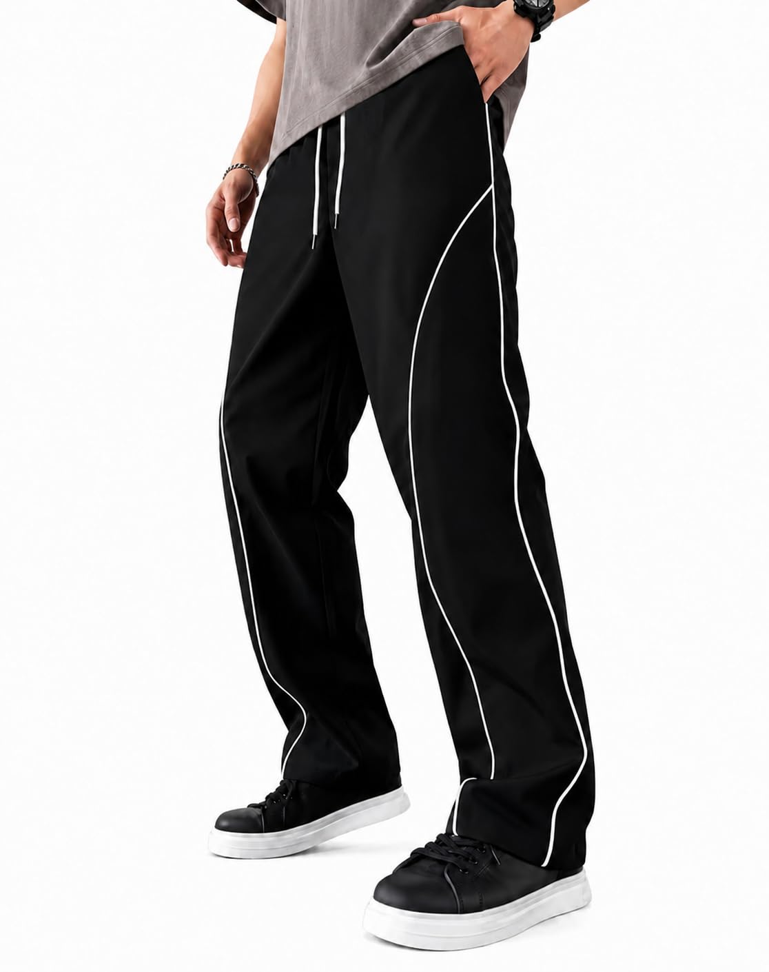 NETCLICK Men's Polyester Straight Fit Trackpant | Lightweight, Sports Lower, Gym, Running, Casual Wear-picture-24
