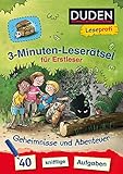 Duden Leseprofi – 3-Minuten-Leserätsel für Erstleser: Geheimnisse und Abenteuer: 40 knifflige Au