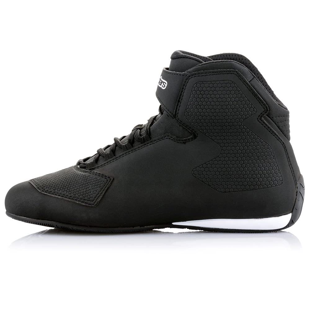 Alpinestars Motorradss, Ballet Flat Unisex Adulto, Black White Red Fluo, 42 EU