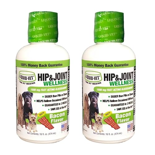 LIQUID-VET K9 Hip & Joint Formula, Bacon Flavor, 16oz