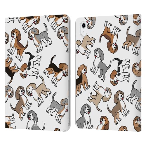 Housse iPad Air 11 motif chien pour travailler au café