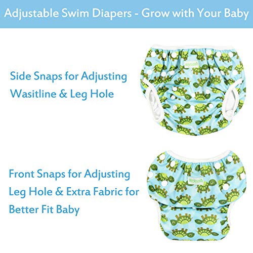 image for wegreeco Baby & Toddler Snap One Size Adjustable Reusable Baby Swim Di