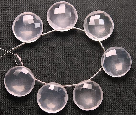 Quartz rose briolettes de 18mm pour concevoir vos bijoux d'été et accessoires bohèmes