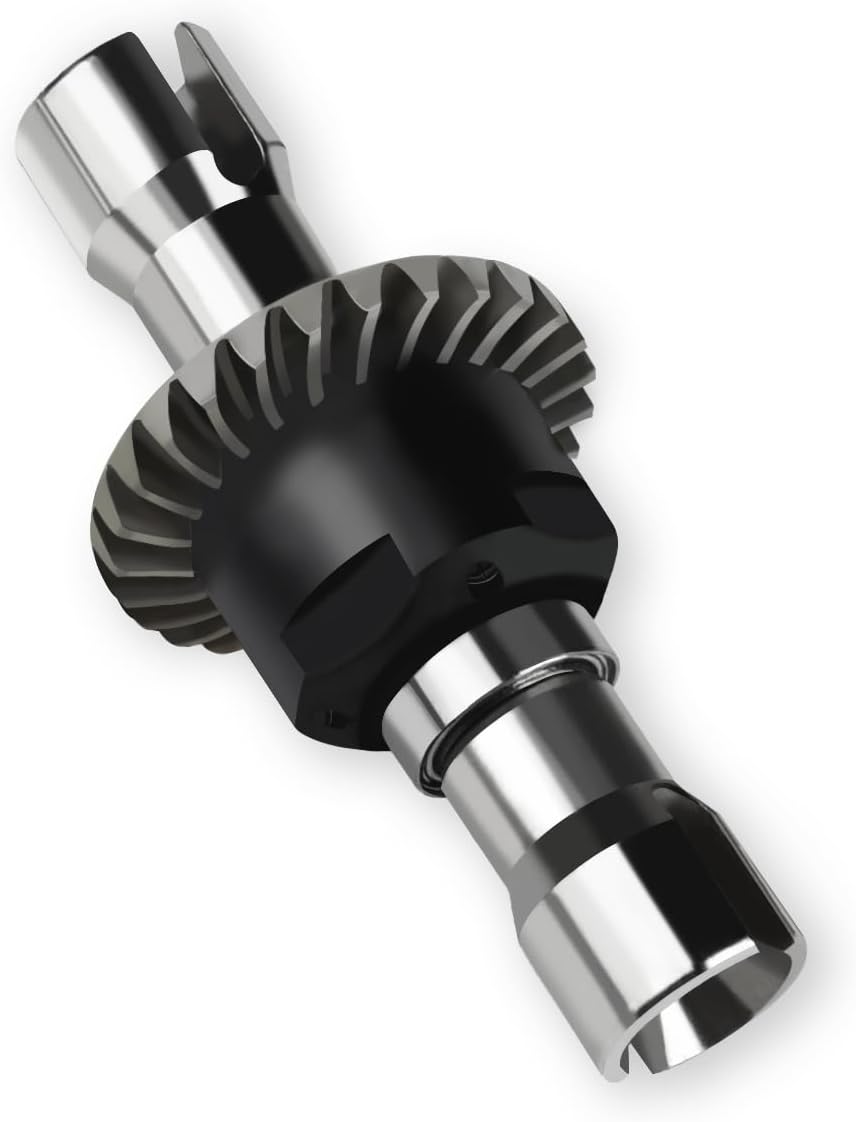 Hosim 1:10 Scale RC Car Differential Gear Helical Diff Gears Upgrade Accessories Chrome Steel, Upgrade Spare Parts RC Vehicle Differentials X07-CS05 for Hosim X07 X07W X08 X15W 1/10 Scale