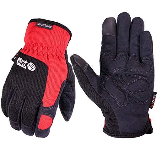 SKYDEER Mens Work Gloves, Touch screen Utility Mechanic Gloves, Flexible Breathable Fit and Padded Knuckles & Palm Protection (SD8821/M) - Thumbnail 5
