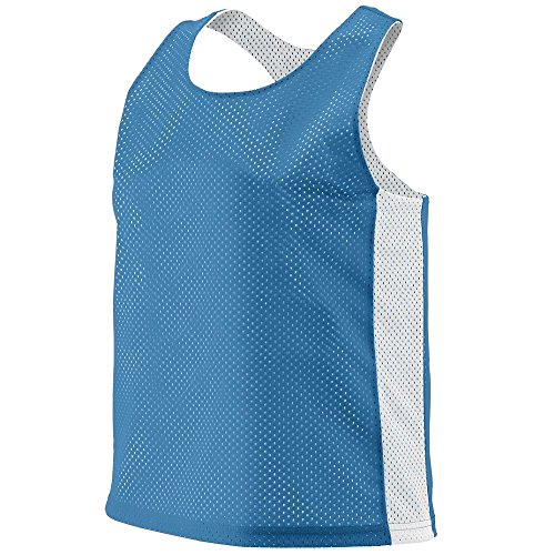 Augusta Sportswear Women's Reversible Tricot MESH Lacrosse Tank S/M Columbia Blue/White