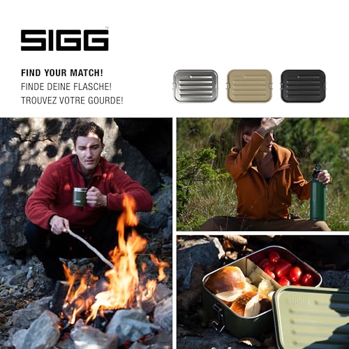 SIGG - Edelstahl Brotdose - Gemstone Box Roasted Green 1.1 L – Ansicht 5