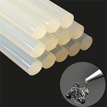 WellHise Hot Silicone Stick 11mm x 22cm – Pack of 10 (White) Silicone Stick
