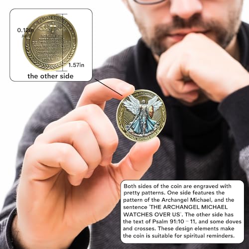 Moneda de desafío Arcángel Miguel: medalla coleccionable premium 2