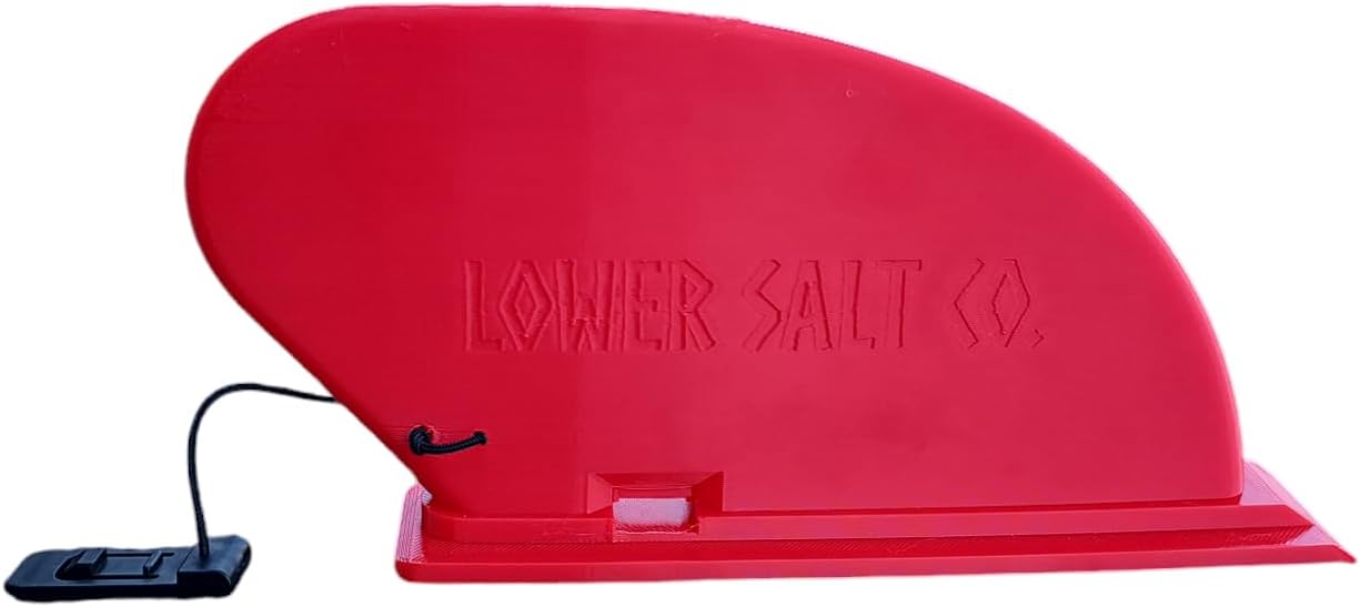 Lower Salt Co. Paddle Board River Flex Fin, Bends When Needed to Absorb Shock, for Most SUPs with Slide-in Style Fin Boxes, Unbreakable Replacement SUP River Fin