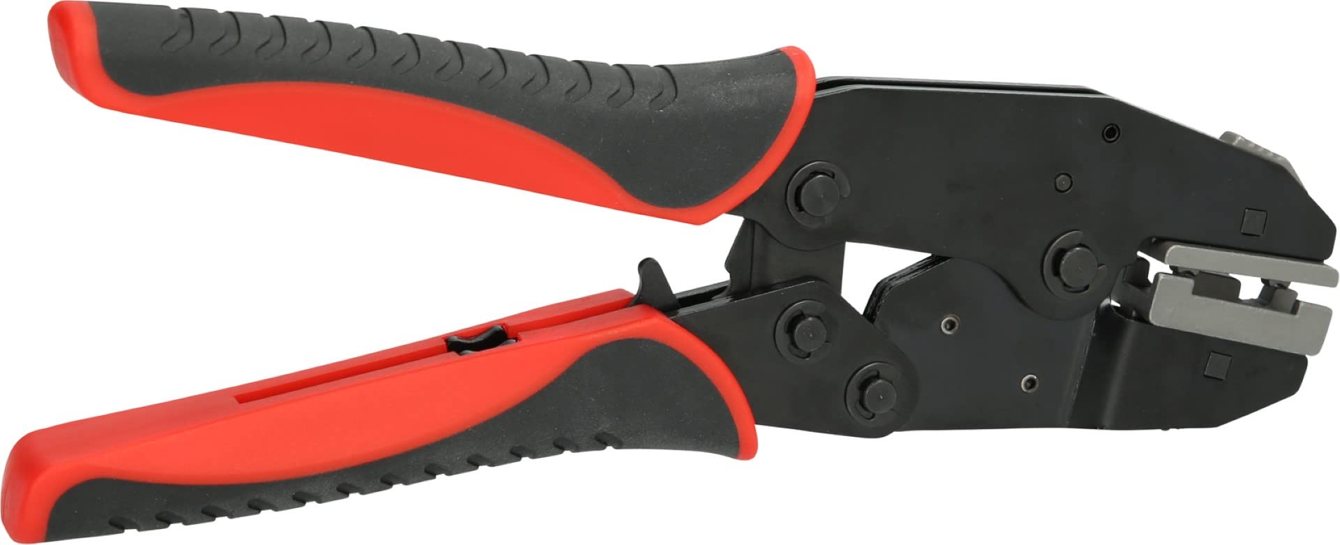 KS Tools 115.1495 Crimpadora para terminales de cuchilla angulares aisladas