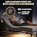WAQINBR King Size Adjustable Bed Base with Head and Foot Incline, Quiet Motor Bed Frame with Wireless Remote, 4 Ports USB, Zero Gravity & Anti-Snore Mode, Under-Bed Nightlight